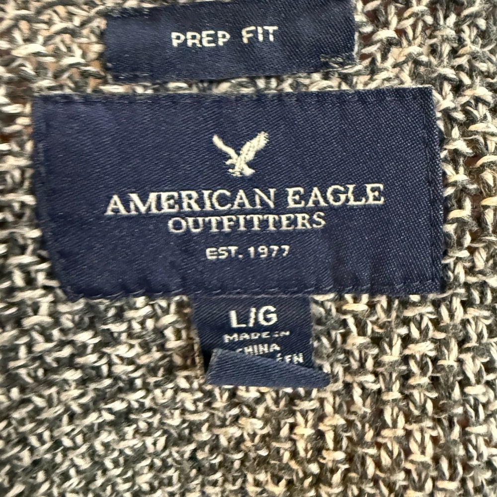 100% cotton American Eagle Outfitters  Gray Crewneck Sweater - Picture 4 of 5